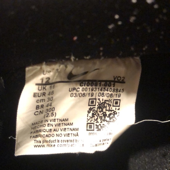 Nike Air Force 1- black gray and white - Picture 5 of 5